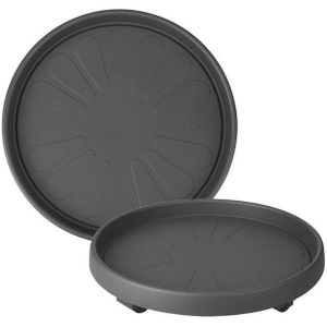Elho Universele Planttaxi 30 - Schotel voor Binnen & Buiten Accessoires - Ø 28.5 x H 6.5 cm - Antraciet