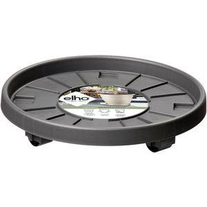 Elho Universele Planttaxi 40 - Schotel voor Binnen & Buiten Accessoires - Ø 38.2 x H 6.5 cm - Antraciet