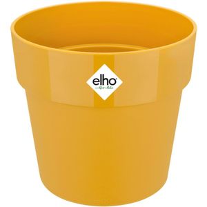 Elho B.for Original Rond 16 - Bloempot voor Binnen - 100% Gerecycled Plastic - Ø 15.9 x H 14.6 cm - Oker