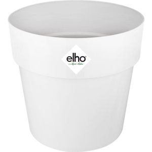 Elho B.for Original Rond 25 - Bloempot voor Binnen - Ø 24.7 x H 23.2 cm - Wit/Wit