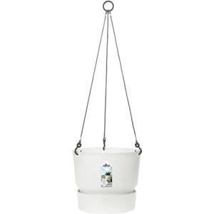 Elho greenville white hanging basket