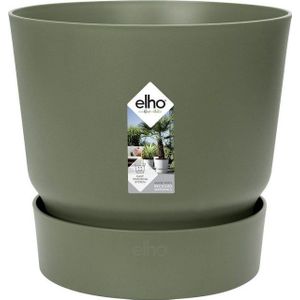 Elho - Greenville - Hoge Bloempot - Groen - Gerecycled Plastic