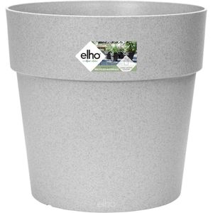 Elho Vibia Straight Rond 30 - Bloempot voor Buiten - 100% Gerecycled Plastic - Ø 29.3 x H 28.0 cm - Living Concrete