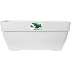 Elho Vibia Campana Trough 80 - Plantenbak voor Buiten - Ø 76.5 x H 33.3 cm - Wit