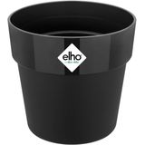 Elho B.for Original Rond 25 - Bloempot voor Binnen - 100% Gerecycled Plastic - Ø 24.7 x H 23.2 cm - Living Black