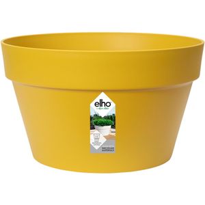 Elho Loft Urban Schaal 35 - Bloempot Voor Buiten - Ø 34.5 X H 20.2 cm - Oker