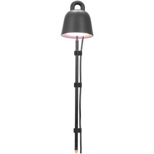 Elho kweeklamp zwart met wit Led verlichting 8 x 7 x 36 cm