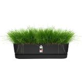 Elho Greenville Trough Long 70 - Plantenbak voor Buiten - 100% Gerecycled Plastic - L79.0 x B19.5 x H18.5 cm - Living Black