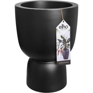 Elho Pure Coupe 41 Hoge Bloempot Binnen & Buiten Gemaakt van Gereycled Plastic Ø 41.3 x H 57.9 Zwart