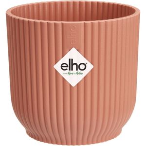 Elho Vibes Fold Rond Mini 7 - Bloempot voor Binnen - 100% Gerecycled Plastic - Ø 7.0 x H 6.5 cm - Delicaat Roze