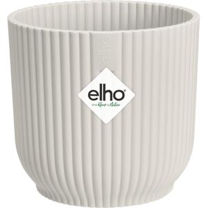Elho Vibes Fold Rond Mini 7 - Bloempot voor Binnen - 100% gerecycled plastic - Ø 7.0 x H 6.5 cm - Zijdewit