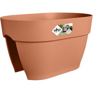 Elho Vibia Campana Flower Bridge 40 - Plantenbak voor Balkonbuiten - Ø 39.0 x H 22.0 cm - Terra