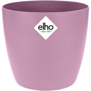 Elho Brussels Rond 14 - Bloempot voor Binnen - 100% Gerecycled Plastic - Ø 13.5 x H 12.6 cm - Levendig Violet