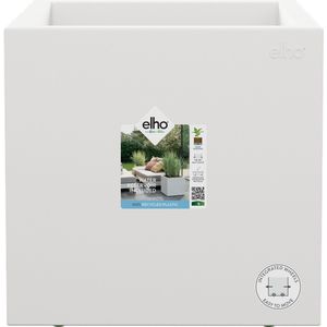 Elho Vivo Next Vierkant 40 - Plantenbak voor Binnen & Buiten - 100% Gerecycled Plastic - L 39.0 x H 37.9 cm - Wit