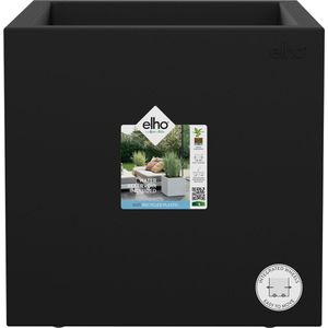 Elho - Vivo Next - Plantenbak - Zwart - Ø 39 x H 38 cm - 100% Gerecycled