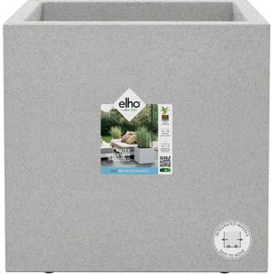 Elho Vivo Next Vierkant 40 Plantenbak voor Binnen & Buiten % Gerecycled Plastic x H Living concrete