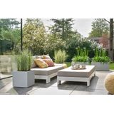 Elho Vivo Next Lang 80 - Plantenbak voor Binnen & Buiten - 100% Gerecycled Plastic - L 78.0 x H 37.9 cm - Living Concrete