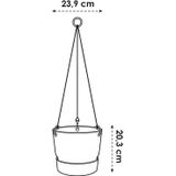 Elho hangpot Greenville bruin D 23,5 H 20,5 cm