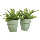 Elho balkonbak Vibia Campana Flower Twin groen 20,5 x 38,4 x 26,5 cm