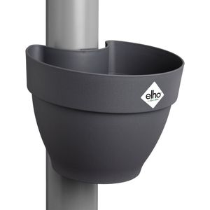 Elho Vibia Campana Regenpijpbakje 40 - Bloempot voor Buiten - Ø 21.6 x H 16.3 cm - Antraciet