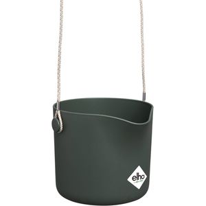 Elho B.for Swing 18 Hangpot - Bloempot voor Binnen - Inclusief Verstelbaar Hangkoort - Ø 18.0 x H 16.5 cm - Blad Groen