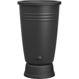 Elho - Green Basics Regenton Plus - Living Black - Ø 58.4 x H 80.4 cm - 110 Liter
