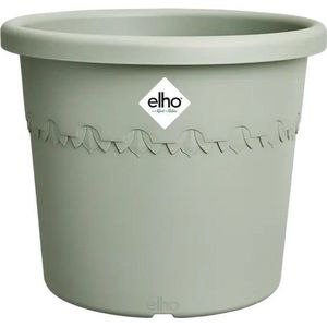 elho Algarve Cilindro Grote bloempot voor buiten, plantenbakken, 100% gerecyclede kunststof, groen/tijm groen