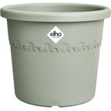 Elho Algarve Cilindro 30cm Grote Bloempot voor Buiten % Gerecycled Plastic Tijmgroen