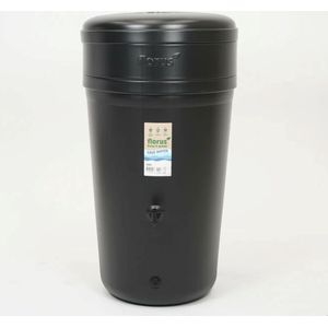 Elho Regenton Florus - Regenwatertonnen - 200 l Zwart