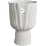 Elho Vibes Fold Coupe 30 - Bloempot voor Binnen - 100% Gerecycled Plastic - Ø 29.5 x H 44.7 cm - Zijdewit