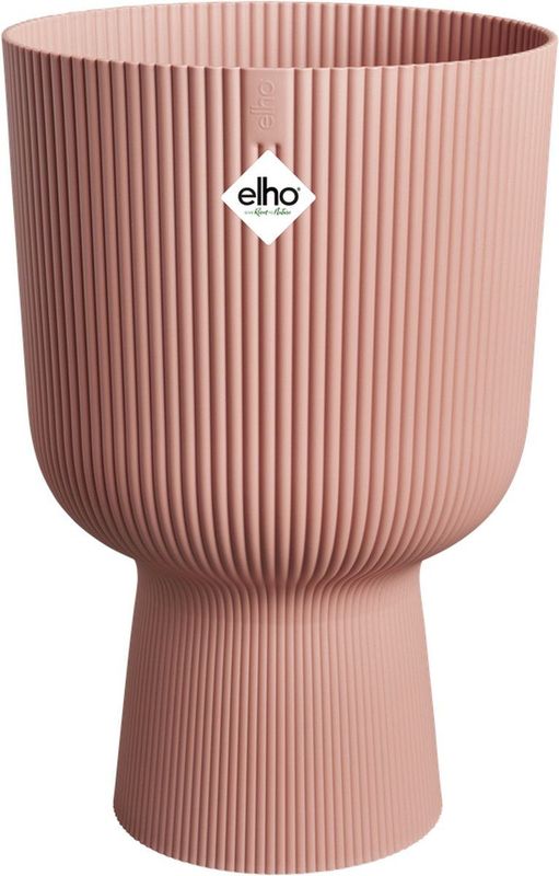 Elho Vibes Fold Coupe 30 - Bloempot voor Binnen - 100% Gerecycled Plastic - Ø 29.5 x H 44.7 cm - Delicaat Roze