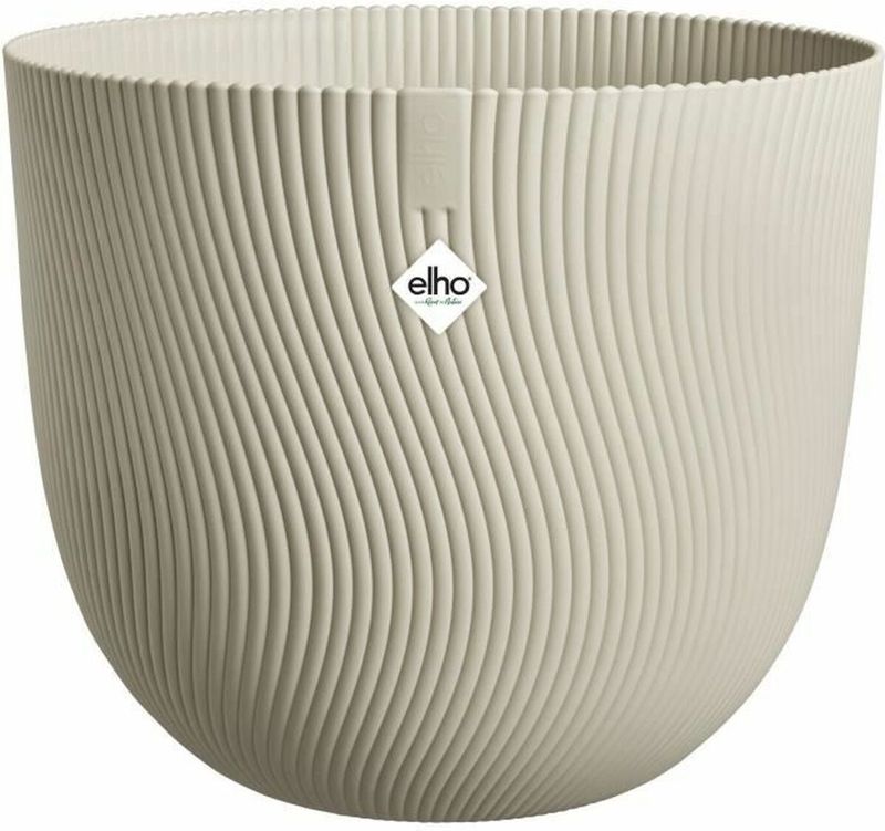 elho - Sereh Round - Plantenbak - Mushroom Beige - Ø 30 x H 25 cm - 100% Gerecycled