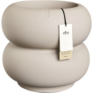 Elho Amber Roll Low 43 - Balanced beige - Ø 43 x H 40 cm - Binnen en Buiten - 100% gerecycled