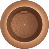 Elho - Amber Roll Low - Bloempot - Karamel - 100% Gerecycled Plastic - Ø 43 cm