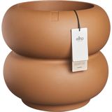 Elho - Amber Roll Low - Bloempot - Karamel - 100% Gerecycled Plastic - Ø 43 cm