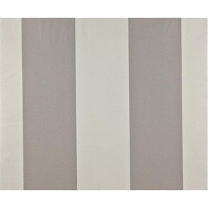 Dutch Wallcoverings - Vliesbehang blokstreep grijs/wit