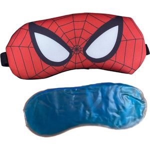 Slaapmasker Set kinderen – Slaapmasker met Gelvulling – Koelelement - Superhelden Slaapmasker Kind – Spiderman