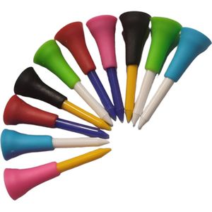 Jobber - Golf tees - Plastic - 55 mm - Rubber - Accessoires - 10 stuks