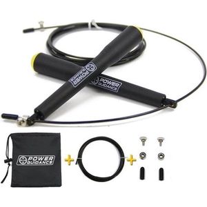 Duurzaam Sport Springtouw - Speed Rope - Crossfit Fitness - Speedrope Zwart