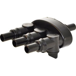 Velda Verdeelkraan Vt 3-weg 13-20 Mm 3/4 Inch Zwart