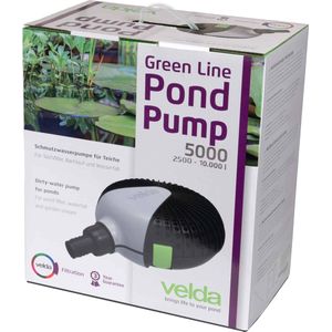 Velda Vuilwater Vijverpomp Green Line 5000 - Efficiënte 40W Waterpomp