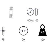 Tooltech Anti Lek Kruiwagenwiel 4.80 / 4.00-8 Massief - Geel Rubberen Wiel