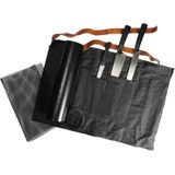 Homey's Grilla Barbecue-set - 5-delig - 3 messen, grillmat en keukenschort