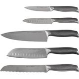 Diamant Sabatier Riyouri Messenblok - 5-delig - Zwart Hout/RVS