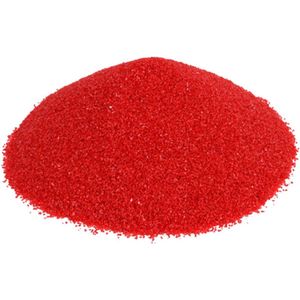 Decoratie zand - ROOD - Decoratiezand - Gekleurd zand - Sierzand - Decoratie zand voor windlichten - Deco zand - Bloemstukken - Donker rood - 1000 GRAM
