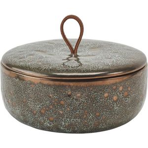 Aquanova - Ugo - Schaal met Deksel - Vintage Brons - Stoneware
