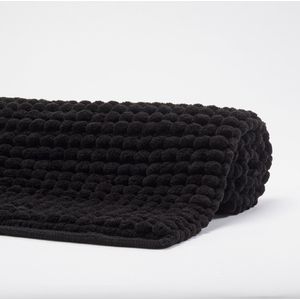 Aquanova - Axel - Badmat - Zwart - 80% Polyester 20% Katoen - Hoogpolig