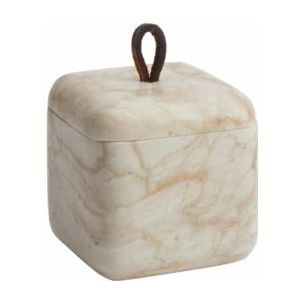 Aquanova - Blake - Wattenschijfjeshouder - Beige - 8 x 8 x 8 cm