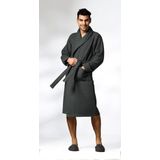 Aquanova - Viggo - Badjas - Donkergrijs - 100% Organisch Katoen