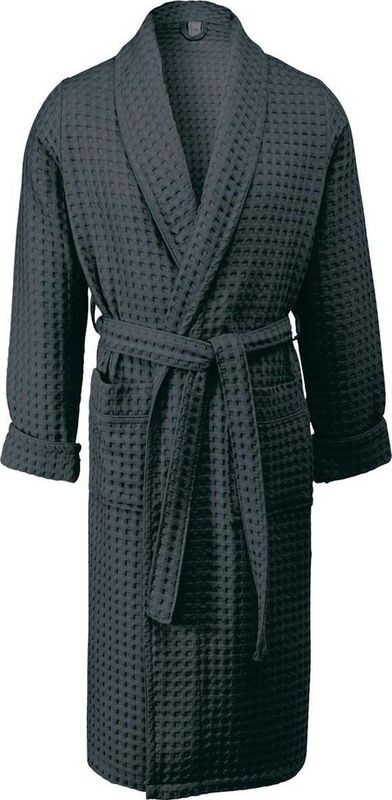 Aquanova - Viggo - Badjas - Donkergrijs - 100% Organisch Katoen
